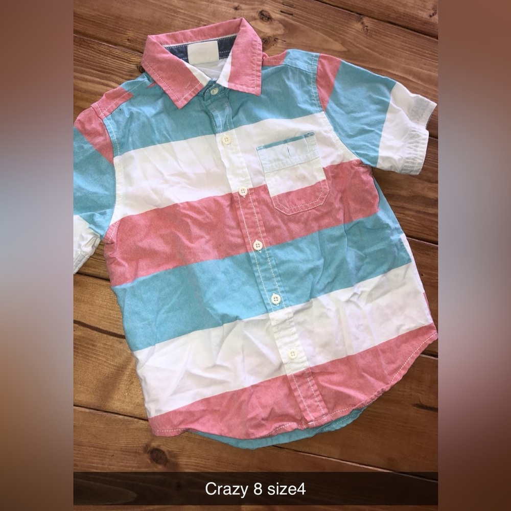 Crazy 8 size 4 VGUC short sleeve button up